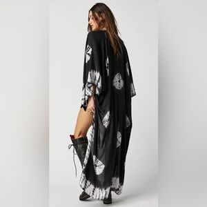 NWT - Free People Spellbound Boho Maxi Kimono Duster Viscose One Size